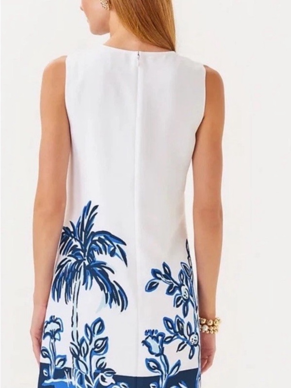 Lilly Pulitzer Blue White Giraffe Print Shift Dress Size 4 NWT - Picture 7 of 10